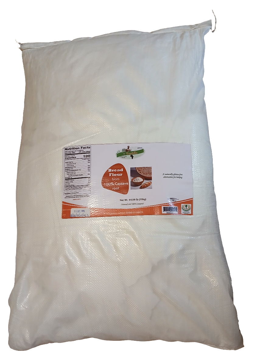 Bread-Ready Cassava Flour (Farine Panifiable de Manioc) – Bag of 20 Kg