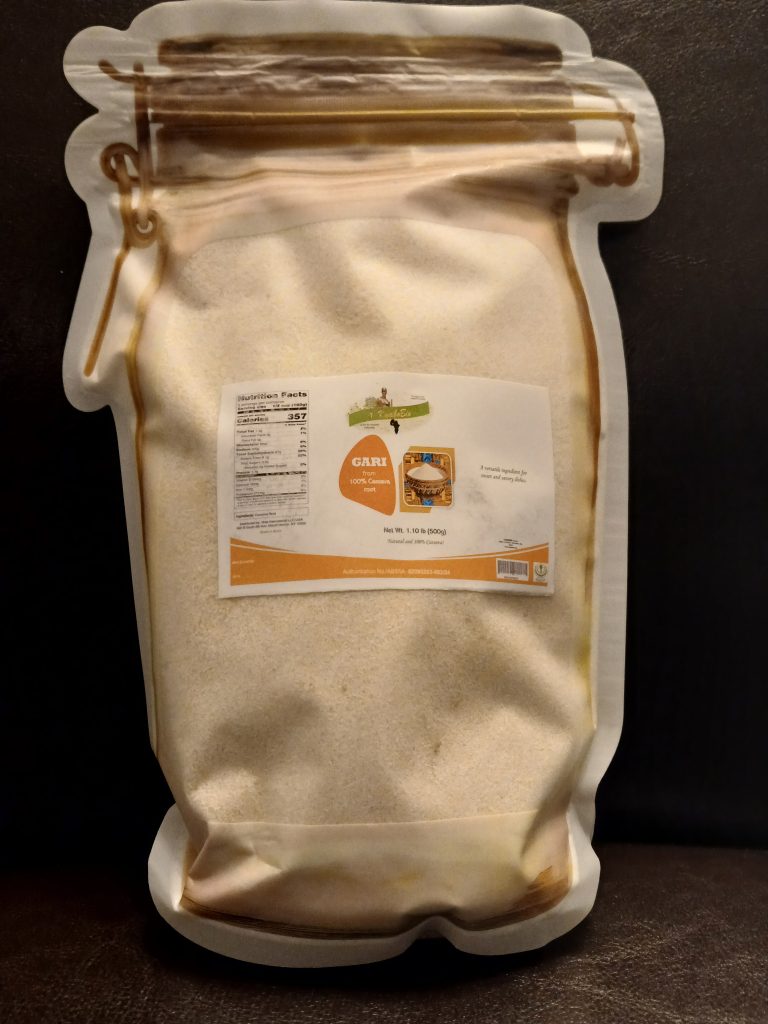 cassava gari 500g front